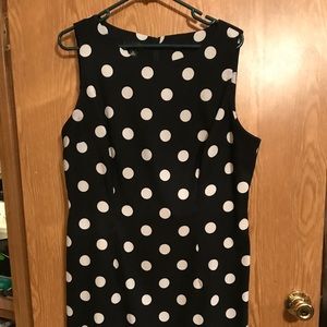 Alyx black polka dot dress